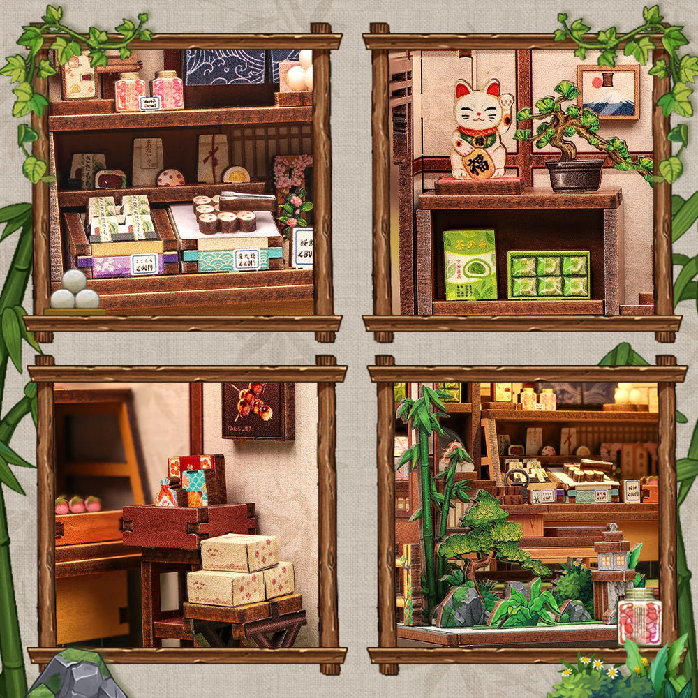 Loja de Doces Japonesa Casa Miniatura DIY