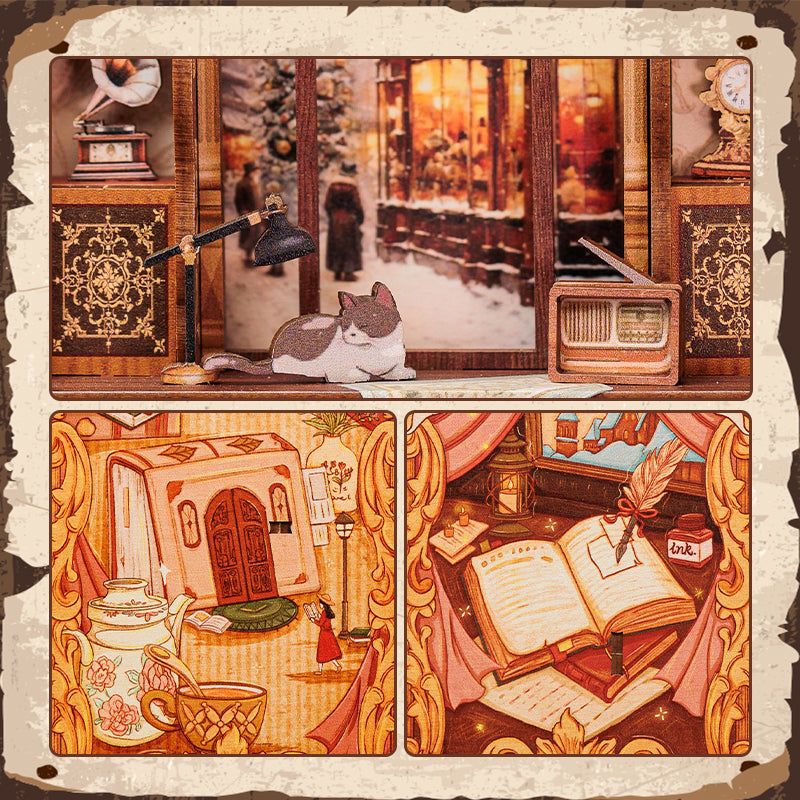 Memórias de uma Livraria Book Nook DIY