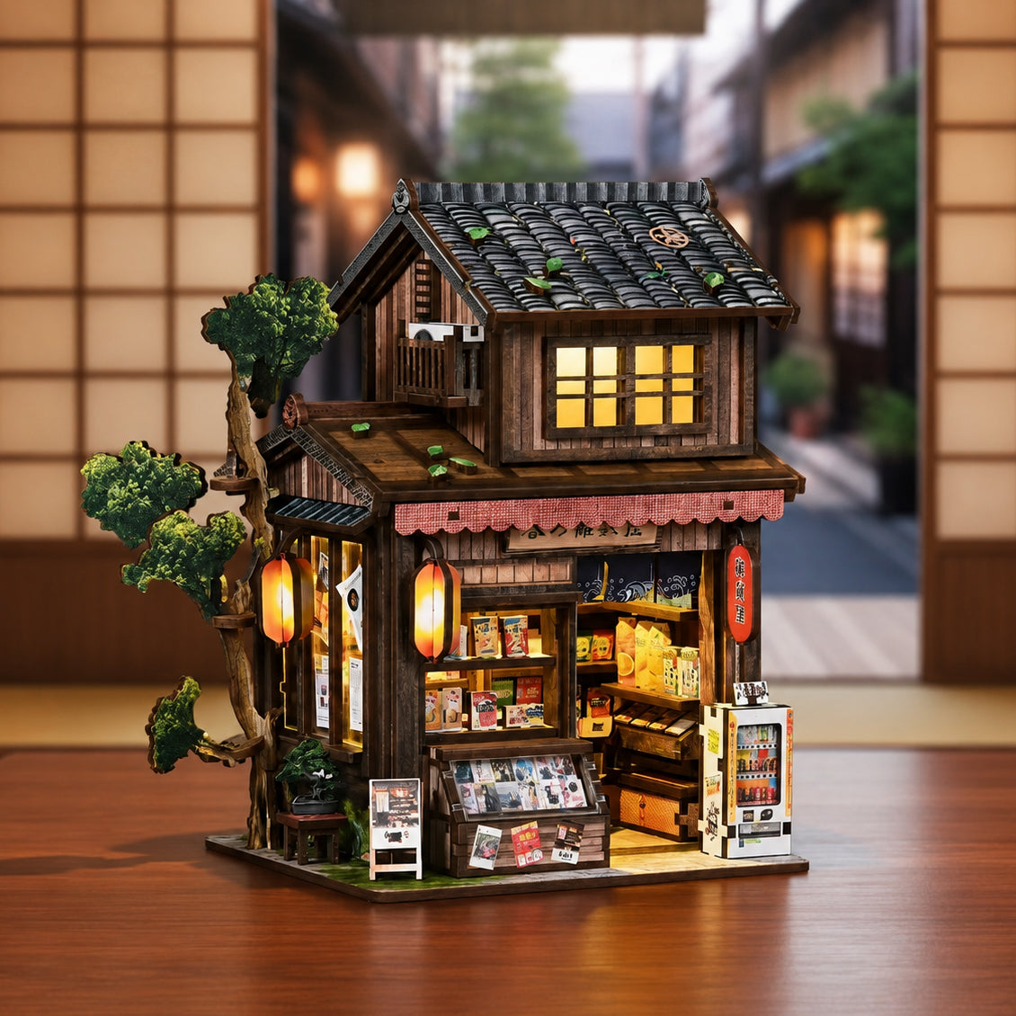 Mercearia Japonesa Kasuga | Casa Miniatura DIY - image with text 1 imagem