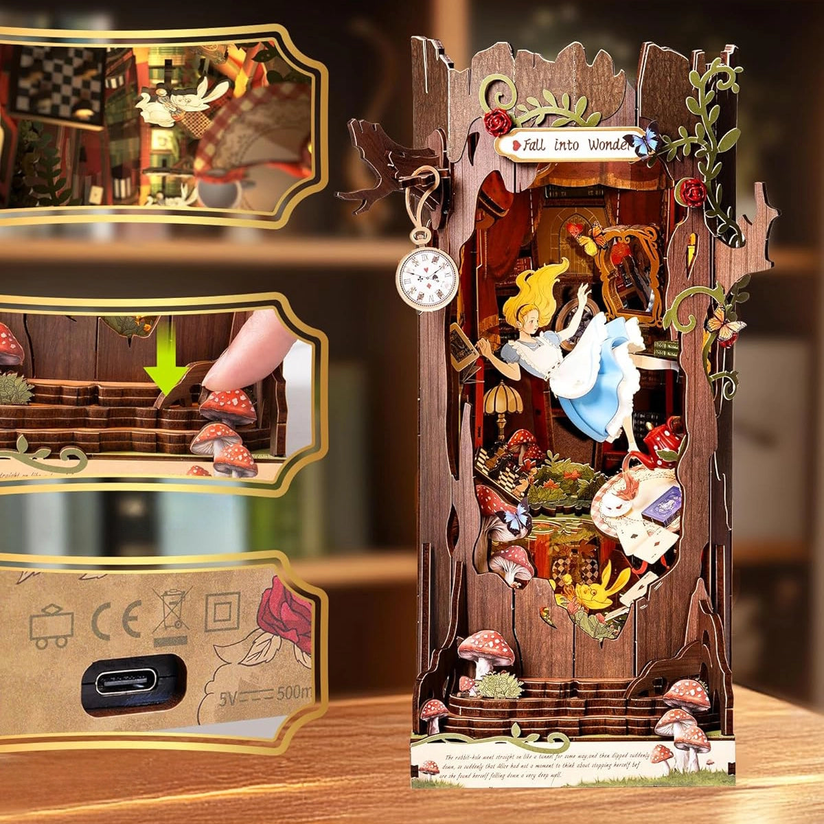 Mergulho no País das Maravilhas | Book Nook DIY