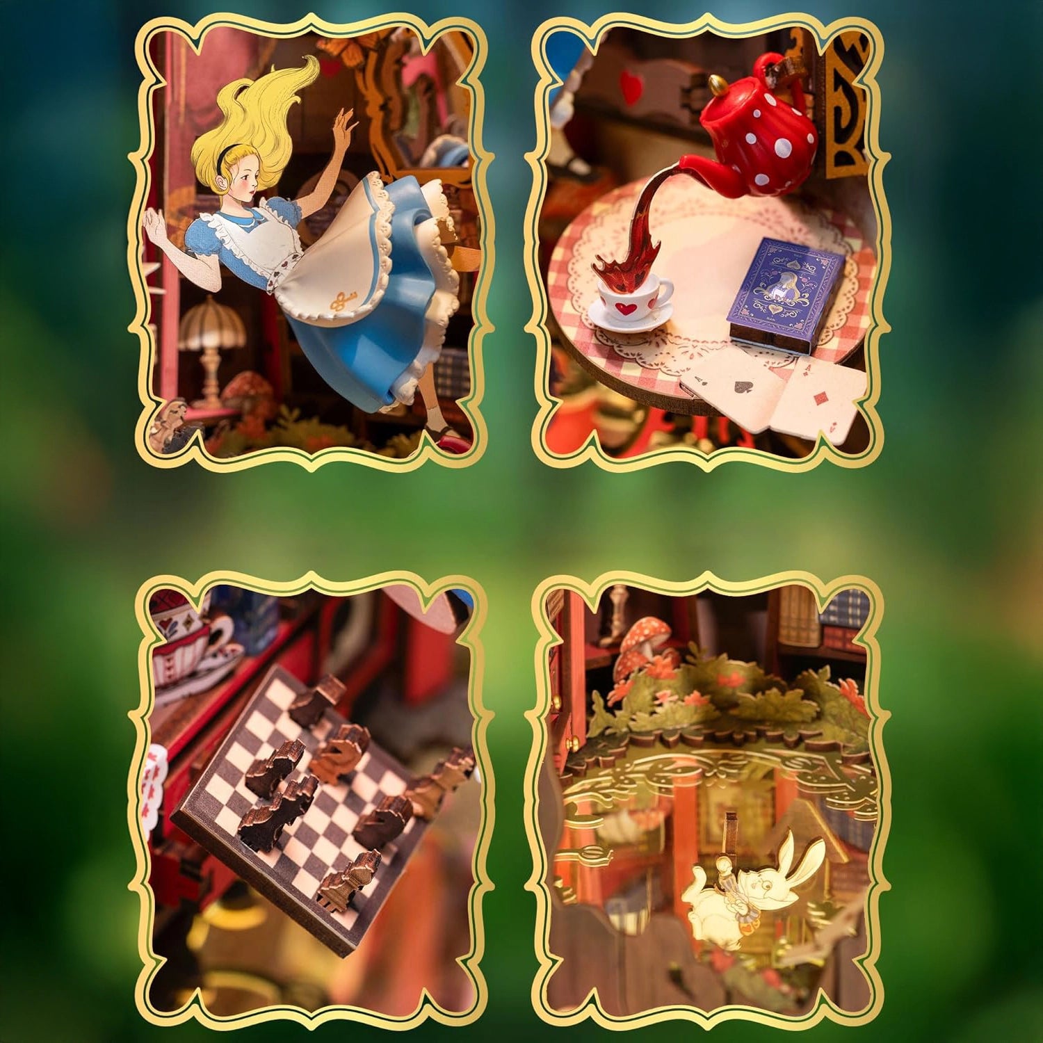 Mergulho no País das Maravilhas | Book Nook DIY