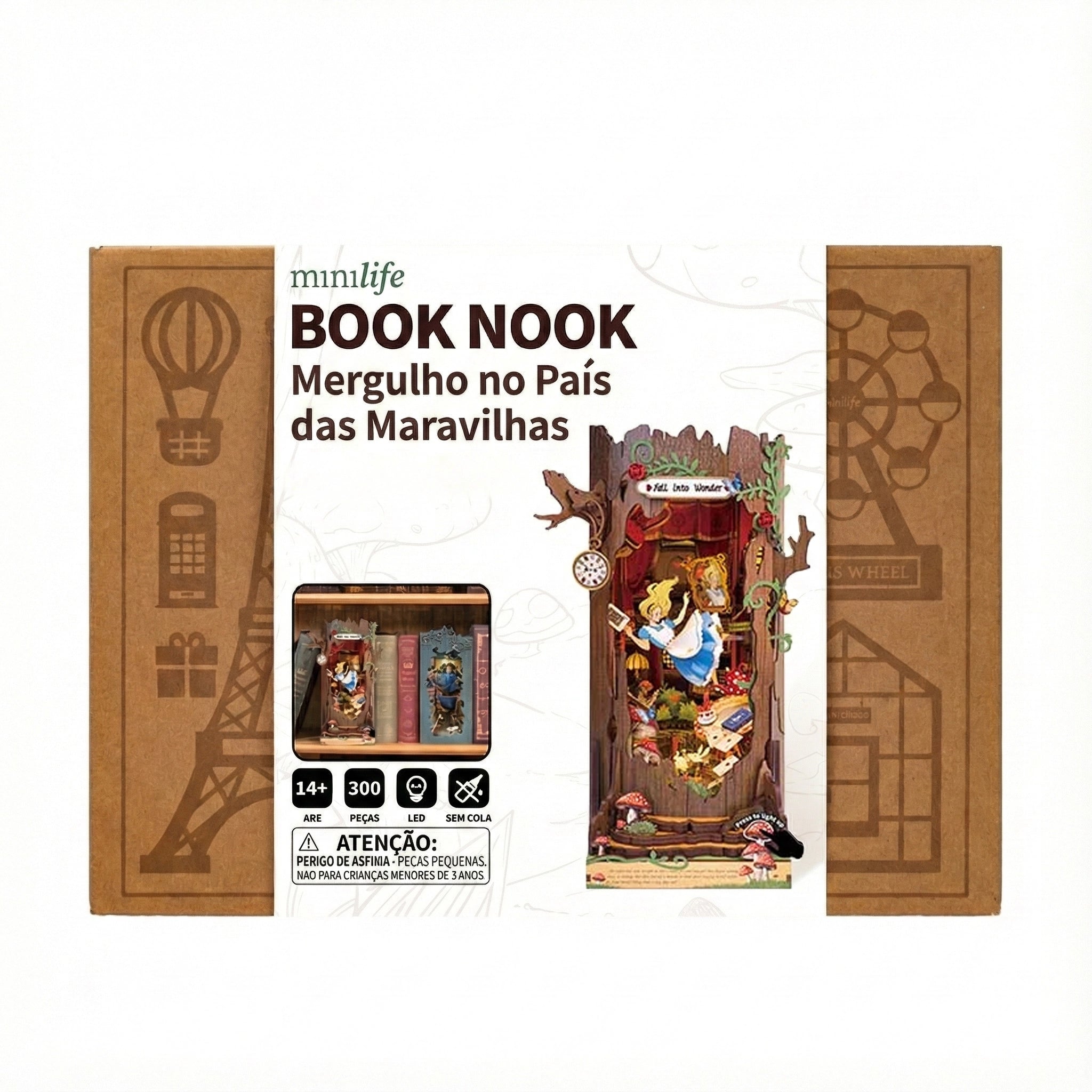 Mergulho no País das Maravilhas | Book Nook DIY