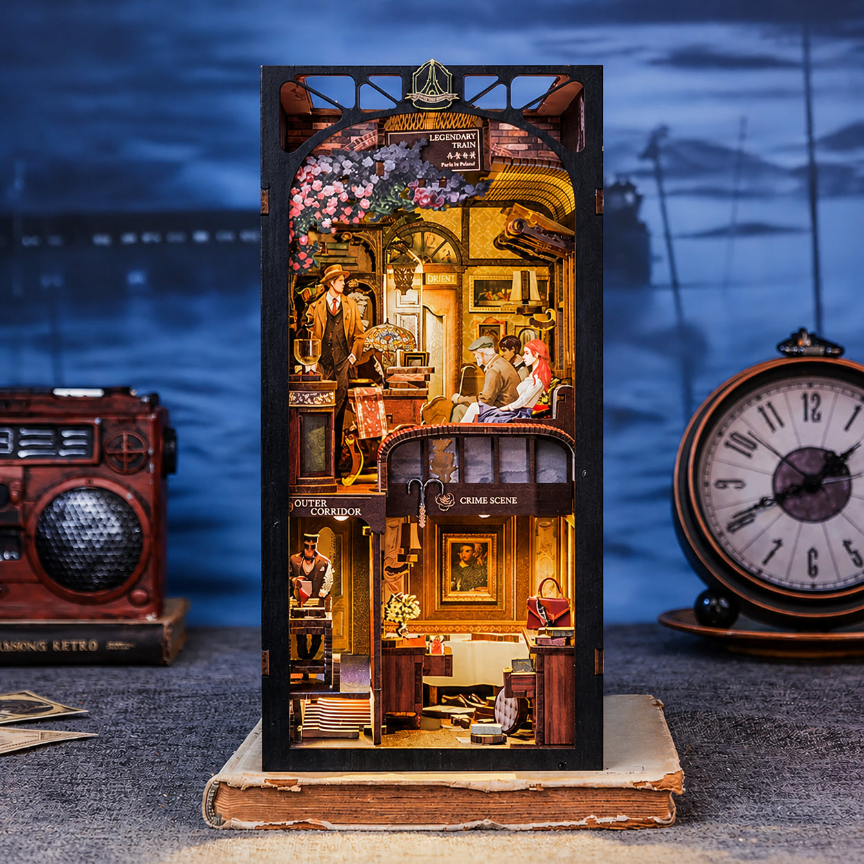 Mistério no Trem | Book Nook DIY