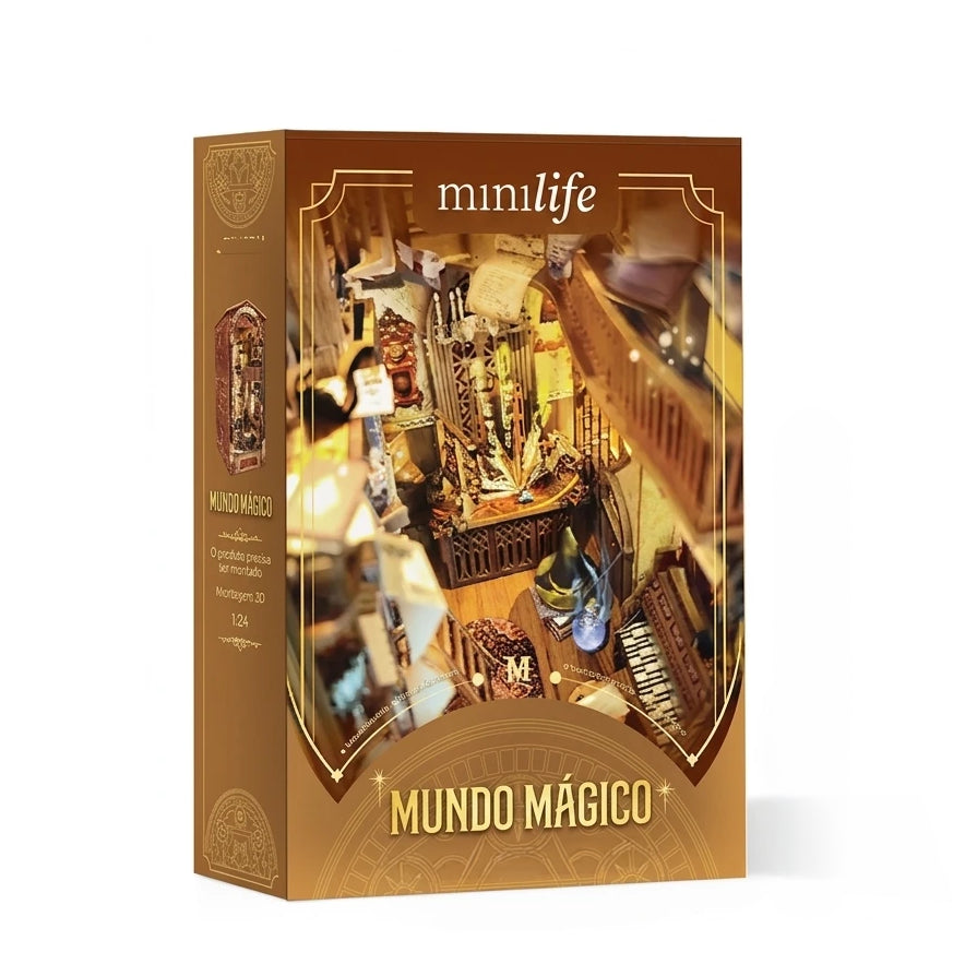 mundo magico book nook diy - imagem caixa do produto