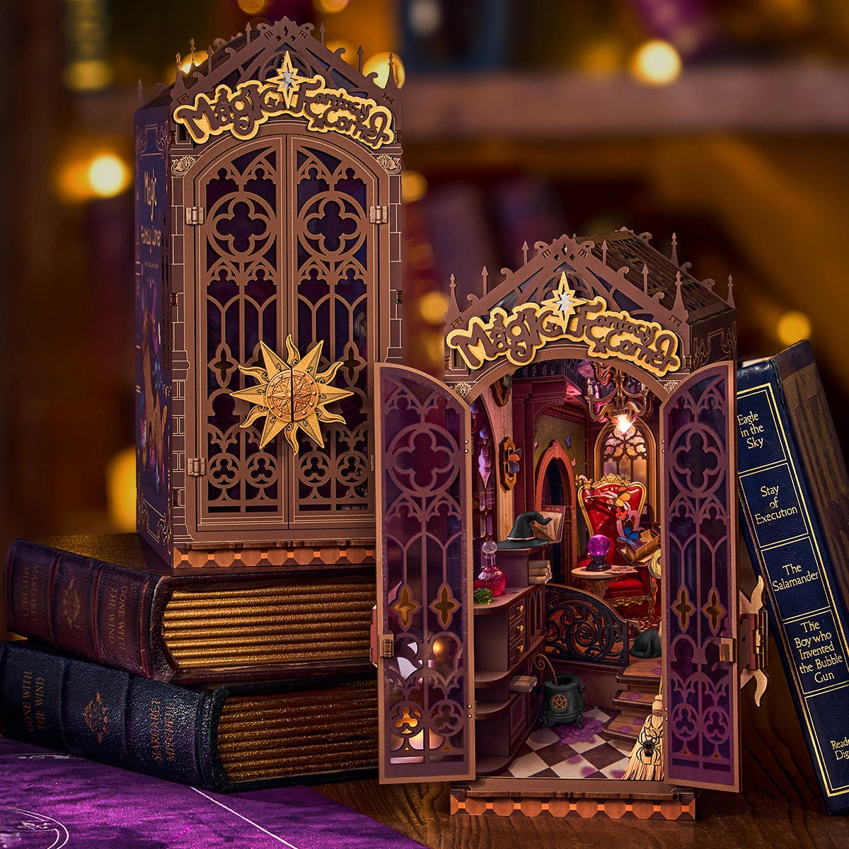 Mundo Mágico da Fantasia Book Nook DIY