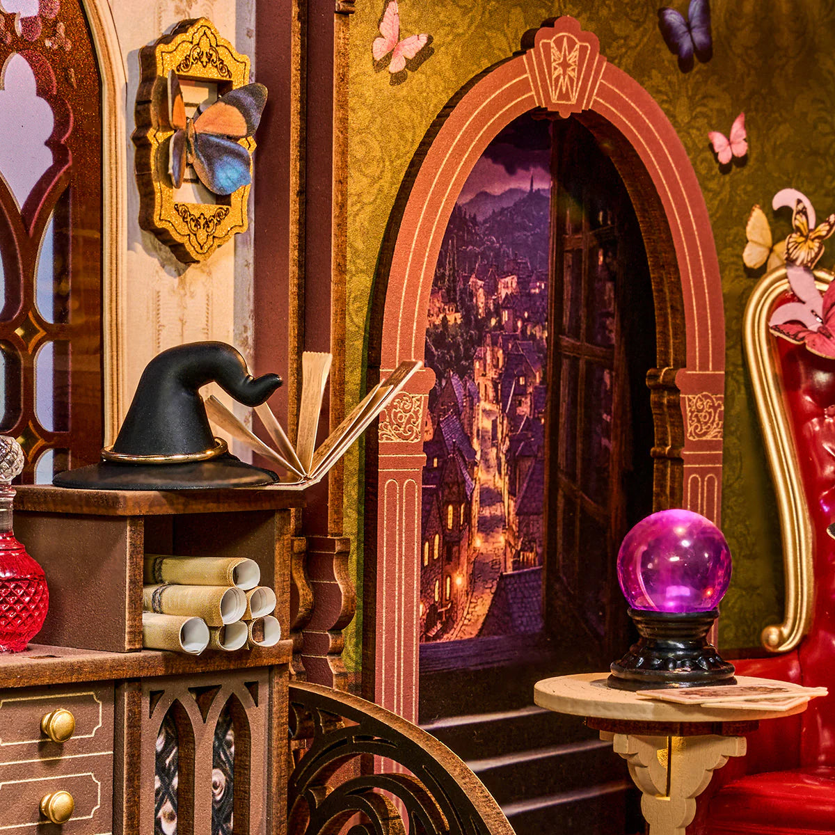 Mundo Mágico da Fantasia Book Nook DIY