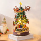 Natal Encantado – Árvore Musical Quebra-cabeça 3D em Madeira DIY