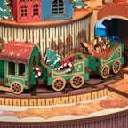 Natal Encantado – Árvore Musical Quebra-cabeça 3D em Madeira DIY