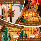 natal encantado casa cintilante - image with text 1 imagem