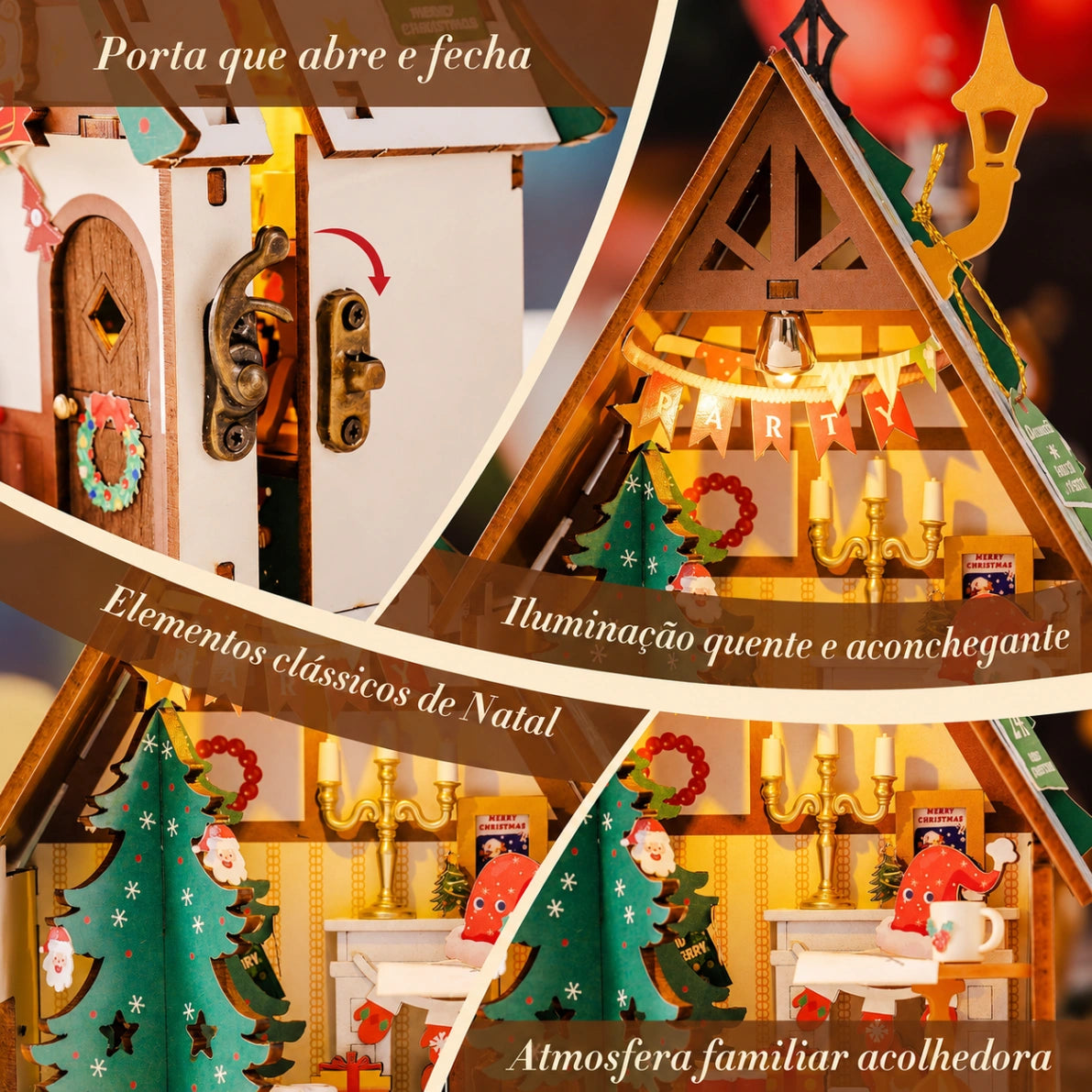 natal encantado casa cintilante - image with text 1 imagem