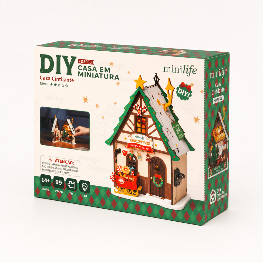 natal encantado casa cintilante - imagem caixa do produto