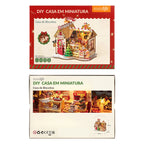 Natal Encantado - Casa de Biscoito Casa Miniatura DIY