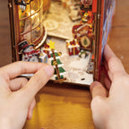 Natal Encantado - Rua Festiva Book Nook DIY