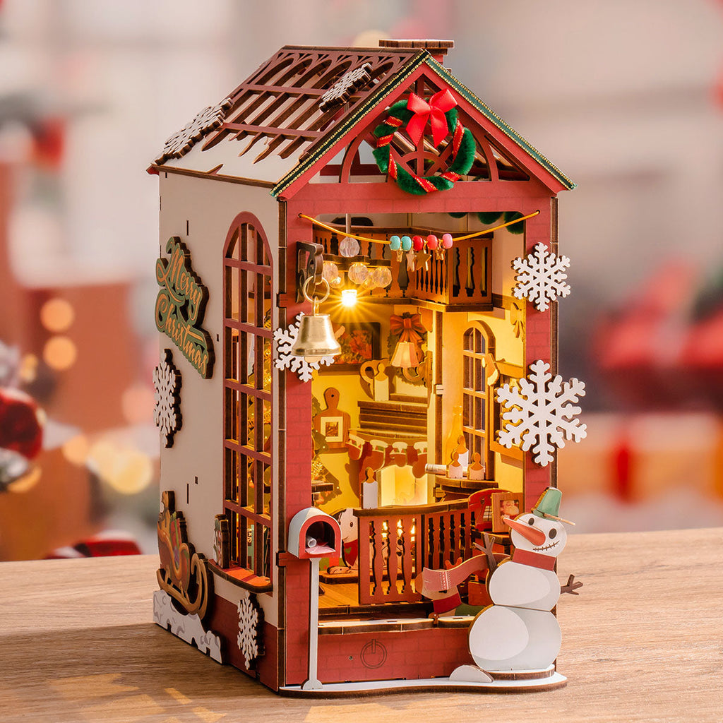 Natal Encantado - Rua Festiva Book Nook DIY