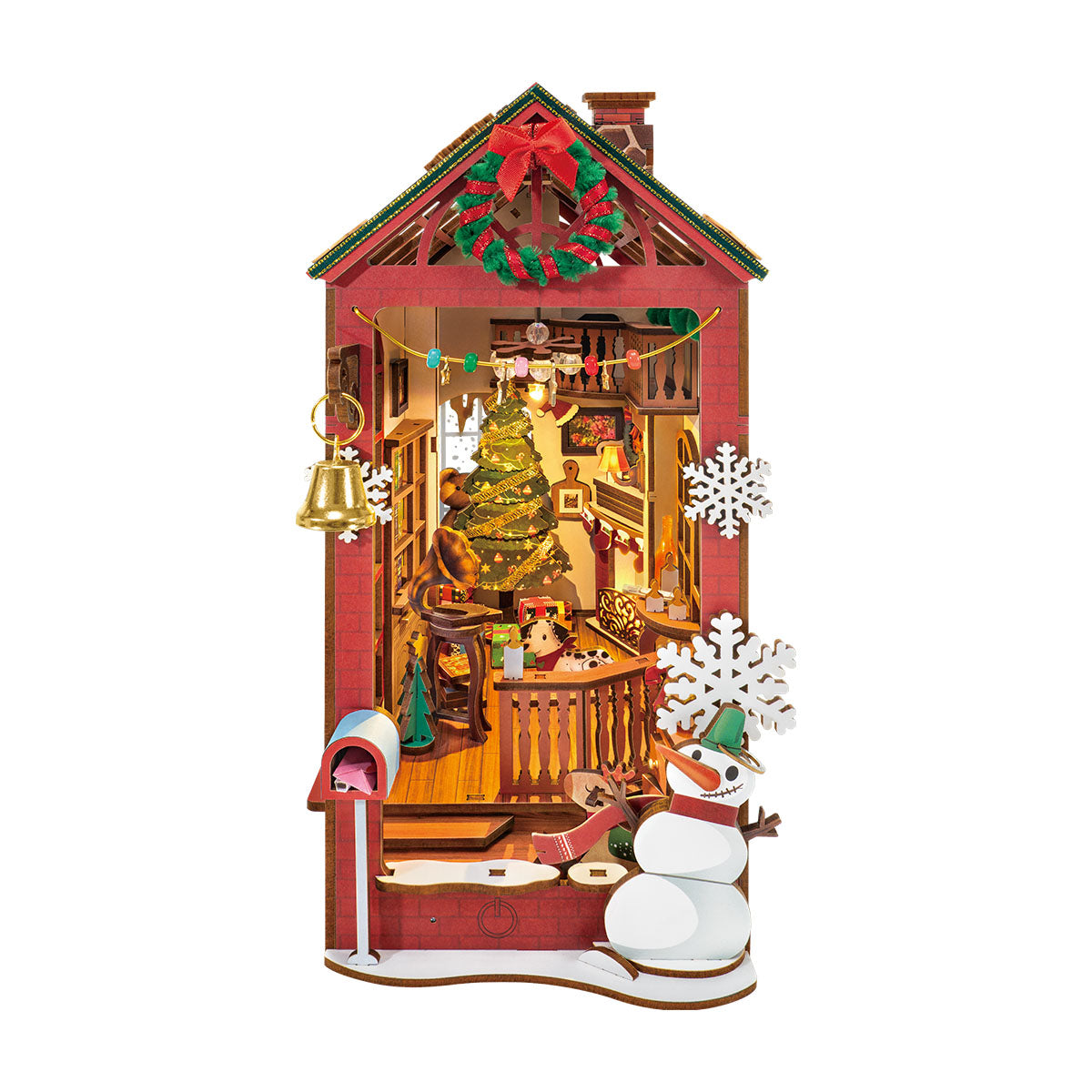 Natal Encantado - Sala Aconchegante Book Nook DIY