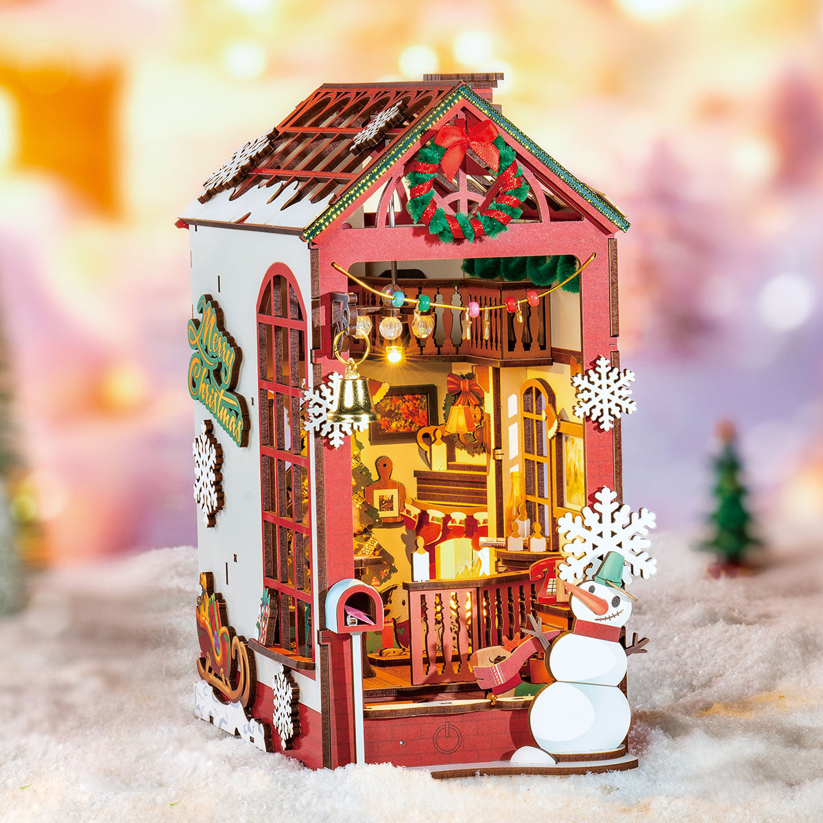 Natal Encantado - Sala Aconchegante Book Nook DIY