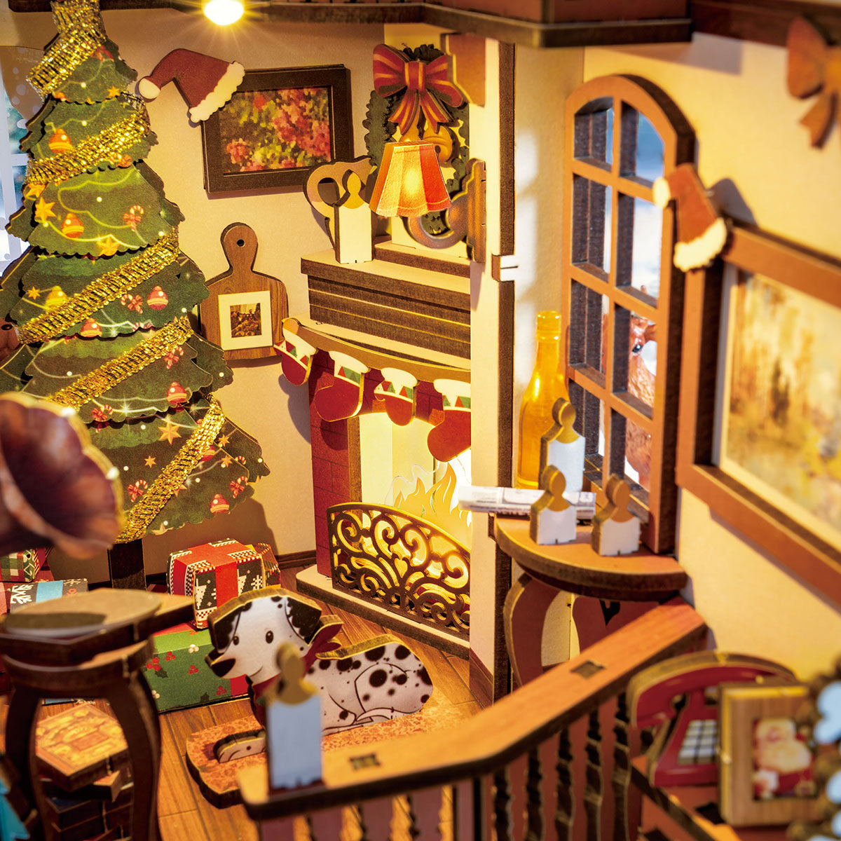 Natal Encantado - Sala Aconchegante Book Nook DIY