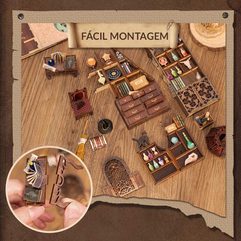 O Farmacêutico Mágico Book Nook DIY