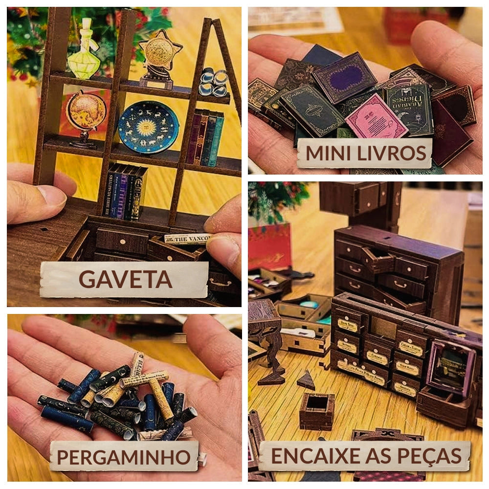 O Farmacêutico Mágico Book Nook DIY