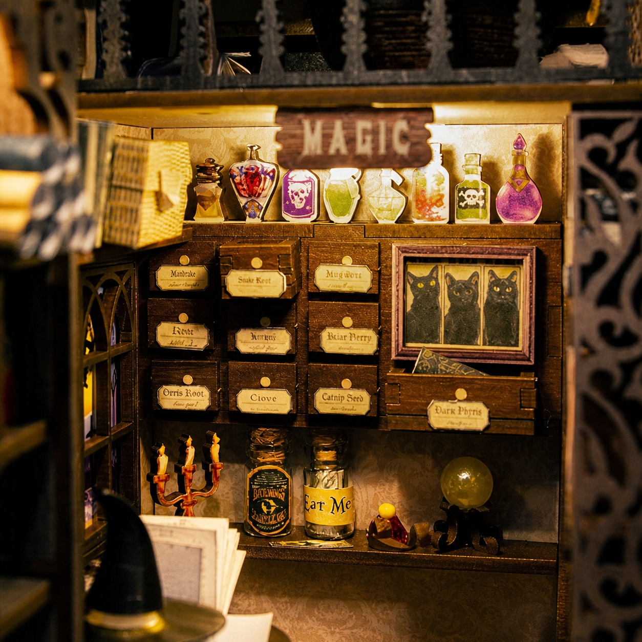 o farmaceutico magico book nook diy - carrossel imagem 1