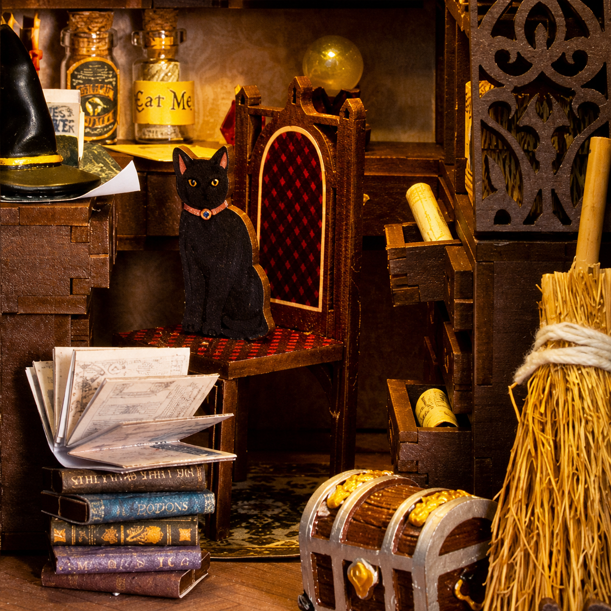 o farmaceutico magico book nook diy - carrossel imagem 2
