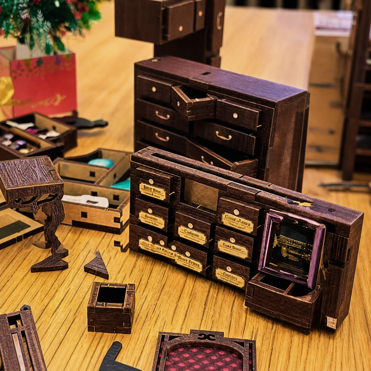 o farmaceutico magico book nook diy - montagem imagem 2
