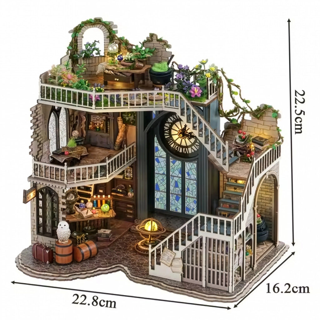Oficina de Feitiços Casa Miniatura DIY