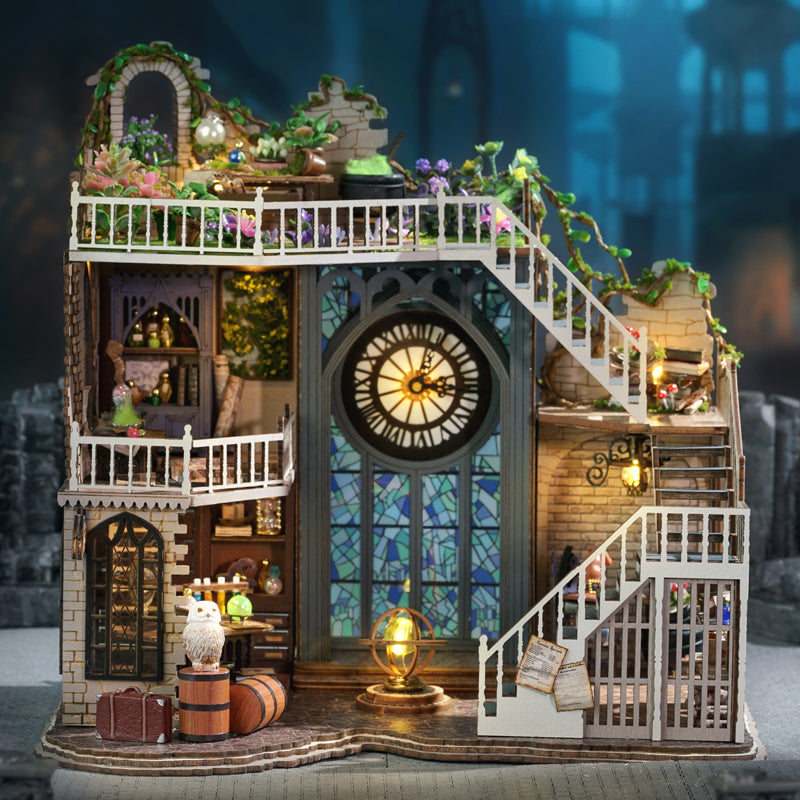 Oficina de Feitiços Casa Miniatura DIY