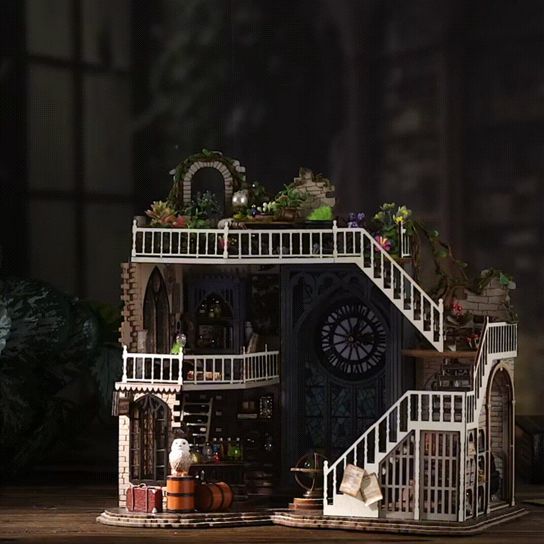 Oficina de Feitiços Casa Miniatura DIY