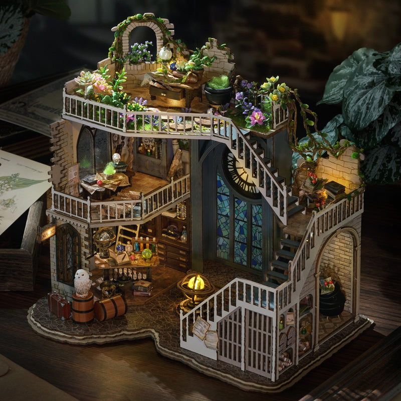 Oficina de Feitiços Casa Miniatura DIY