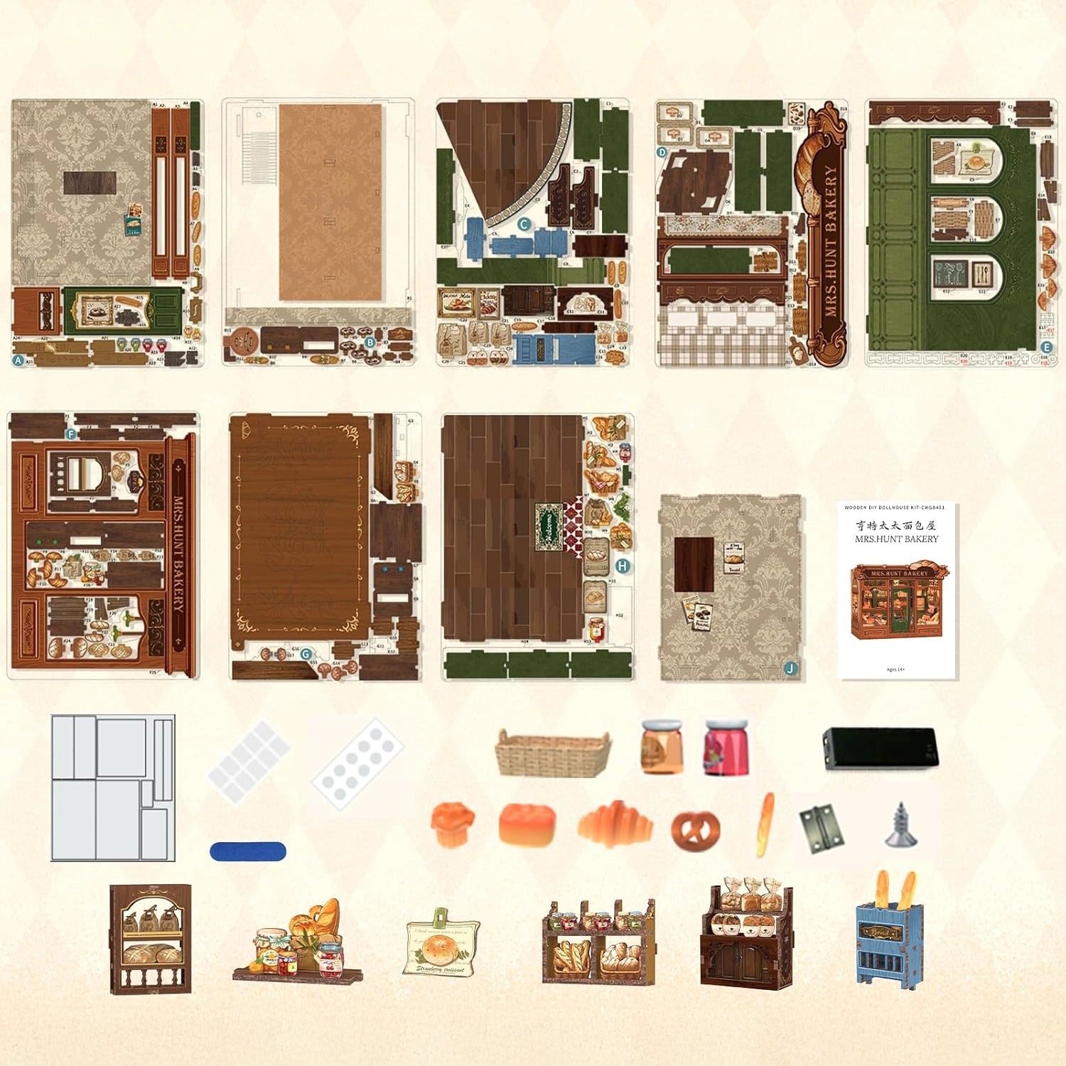 Padaria da Sra. Hunt | Casa Miniatura DIY