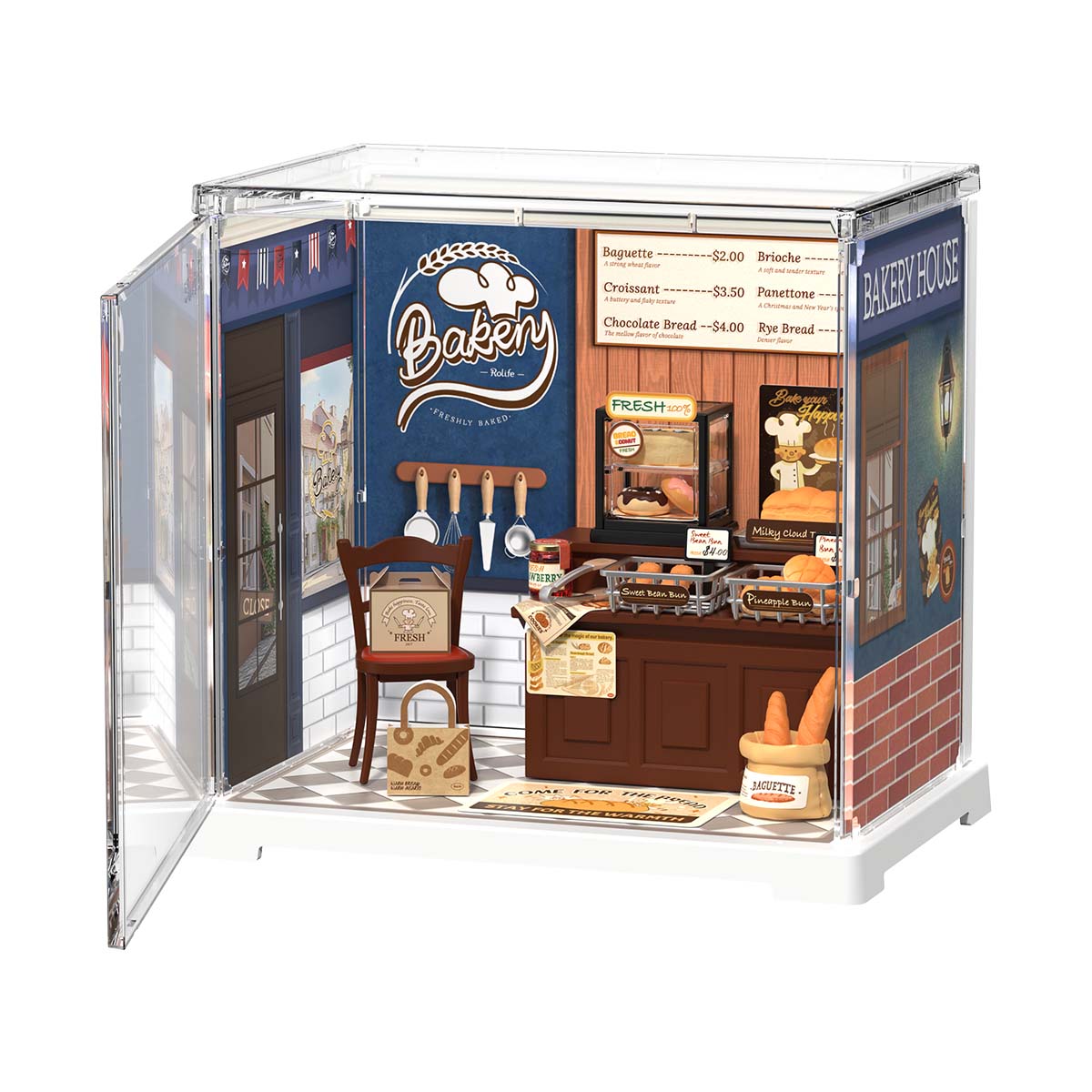 Padaria Francesa Casa Miniatura DIY