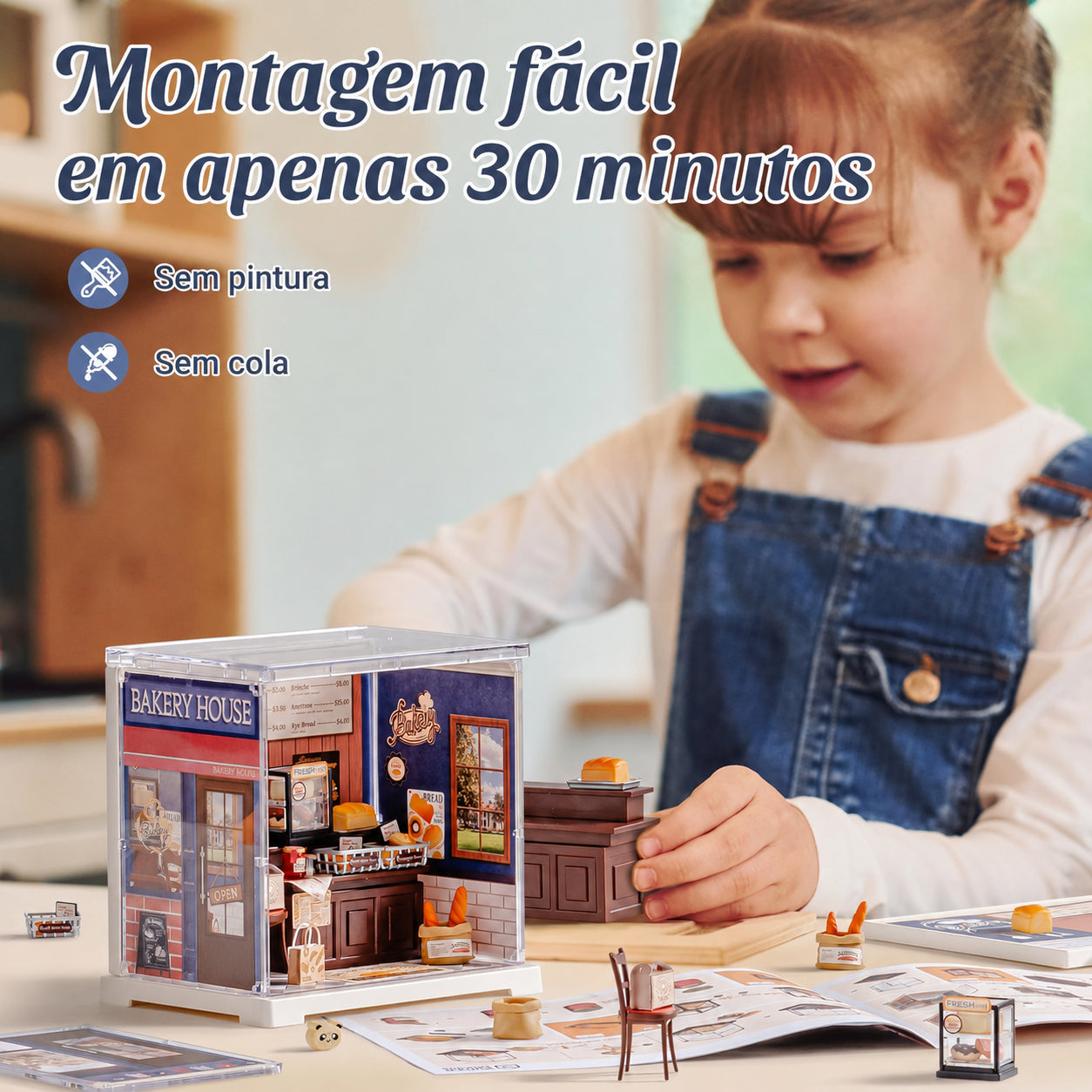 padaria francesa casa miniatura - imagem porta abrivel imagem