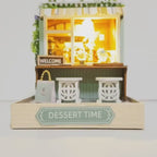 hora da sobremesa casa miniatura diy - luz led video