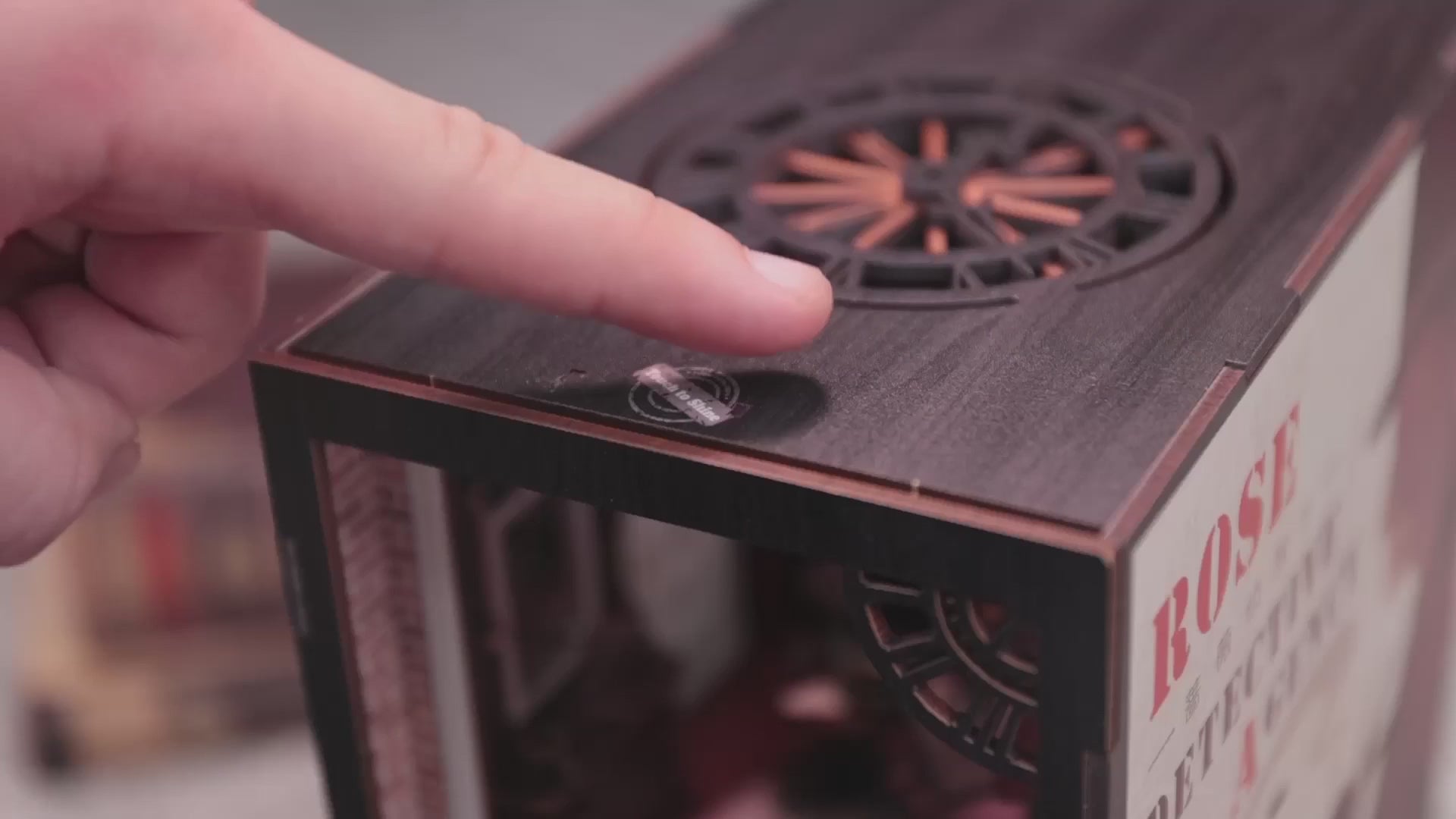 agencia de detetives booknook diy - luz led video