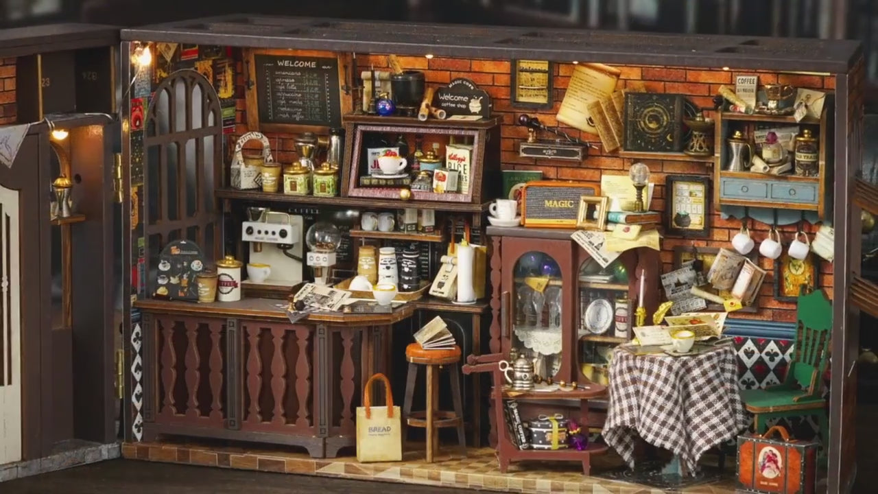 cafeteria magica casa miniatura diy - porta abrivel video