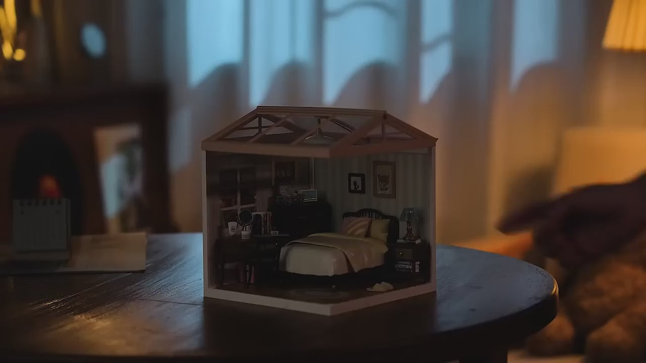 quarto dos bons sonhos casa miniatura - luz led video
