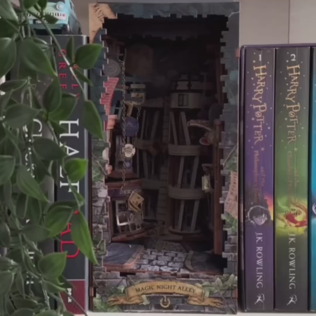 beco magico book nook diy - luz led video