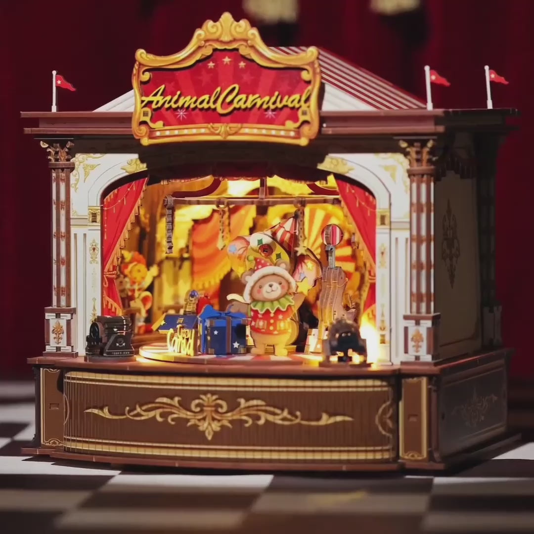 Circo Musical dos Animais | Casa Miniatura DIY
