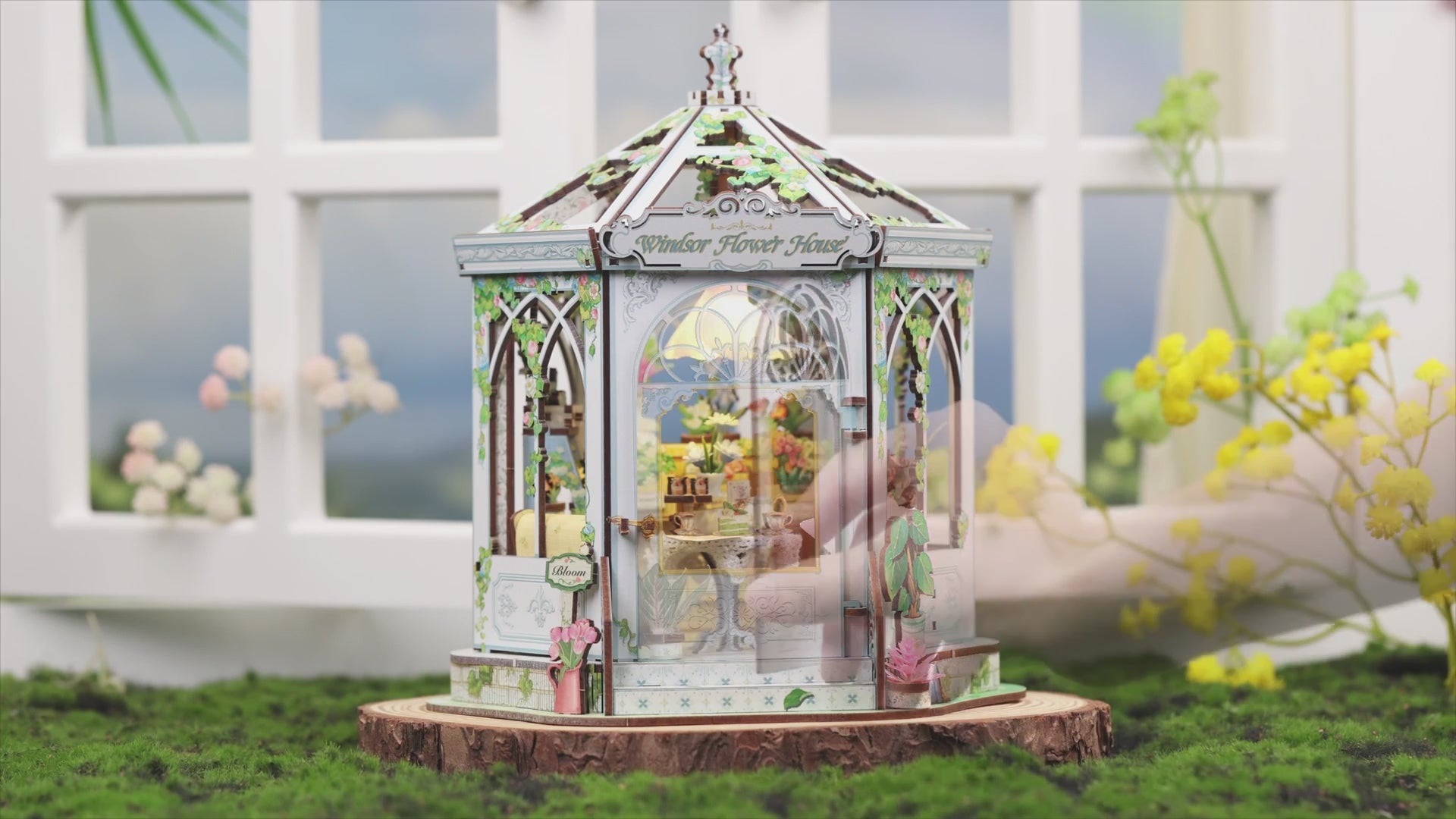 jardim secreto casa miniatura diy - porta abrivel video