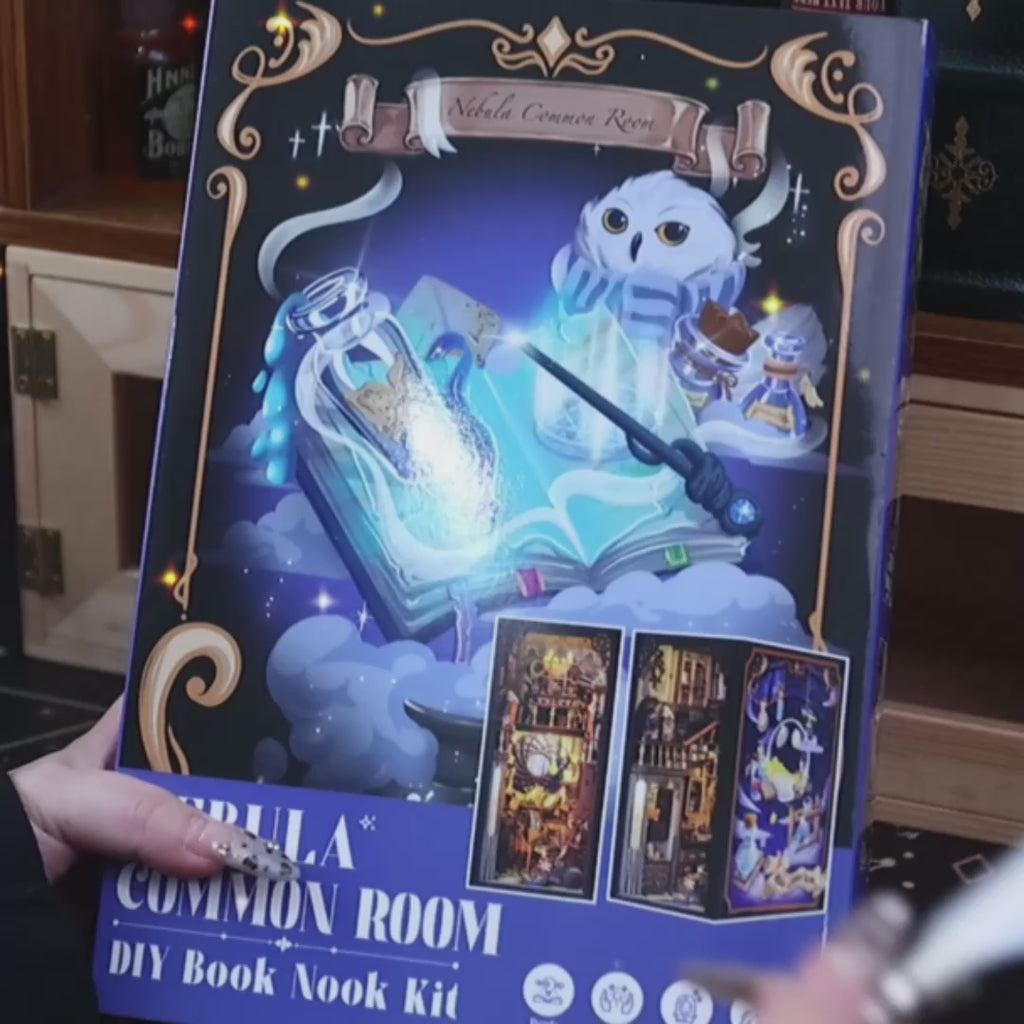 camara magica book nook diy - porta abrivel video