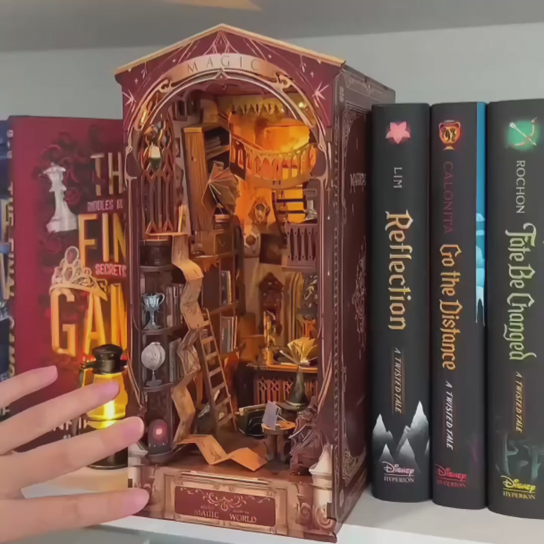 mundo magico book nook diy - video principal video