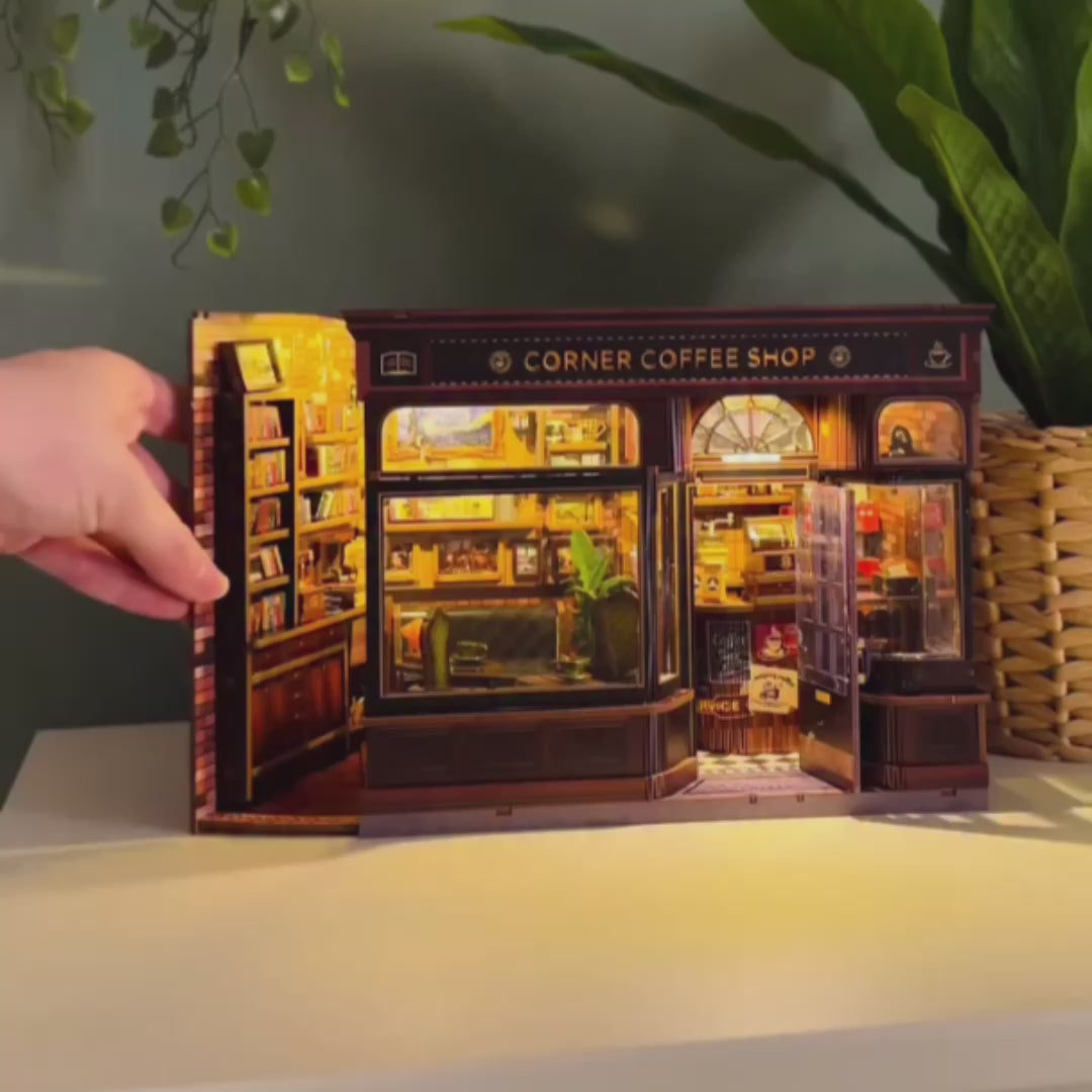 cafeteria da esquina casa miniatura diy - caixa protetora video