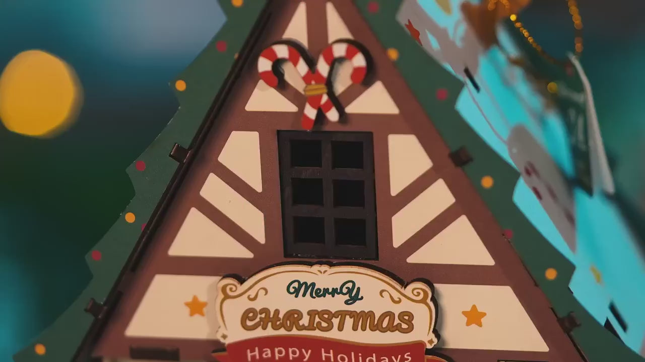 natal encantado casa cintilante - luz led video