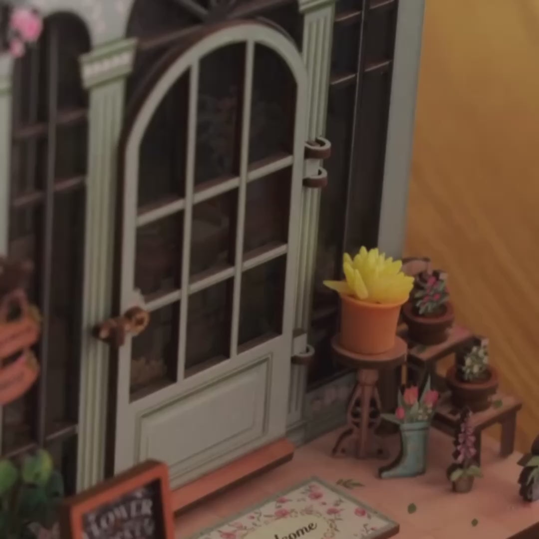 floricultura champs elysees casa miniatura diy - porta abrivel video