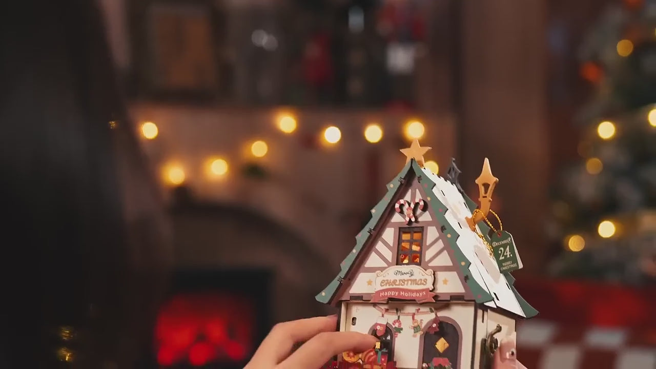 natal encantado casa cintilante - porta abrivel video