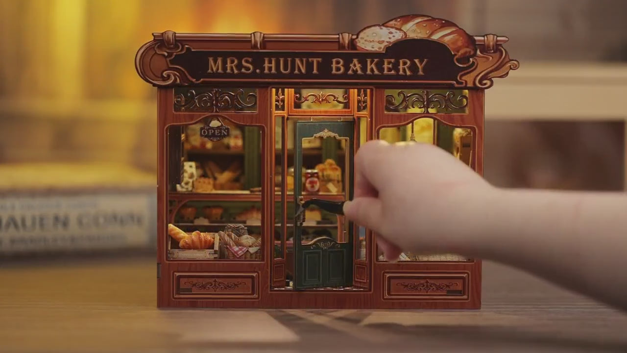 padaria da sra hunt miniatura diy - porta abrivel video