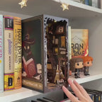 o farmaceutico magico book nook diy - porta abrivel video