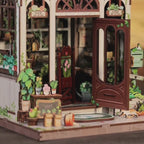 vida verde livraria casa miniatura diy - luz led video