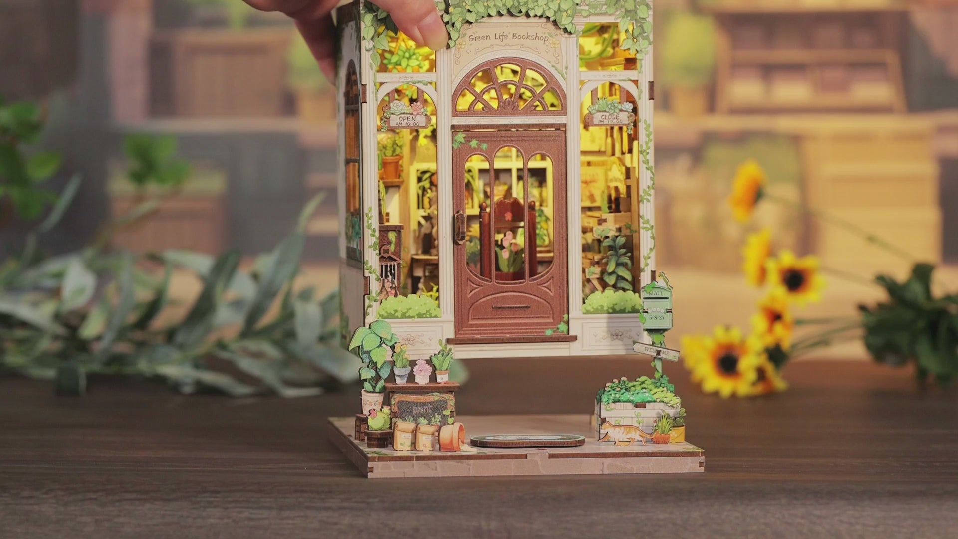 vida verde livraria casa miniatura diy - video principal video